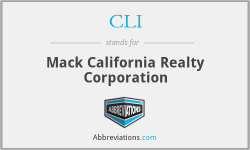 What is the abbreviation for mack california realty corporation?